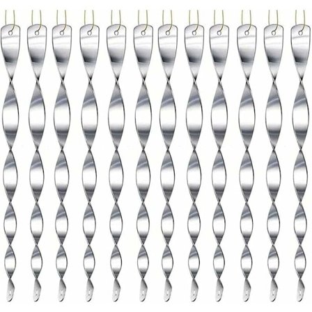 12 stk sølvreflekterende fugleskremmer fugleskremmer, hengende