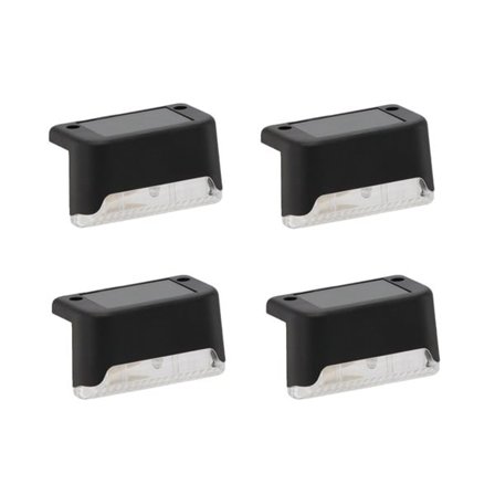 Solcellsbelysning varmvit LED för trappor eller räcken - 4-pack