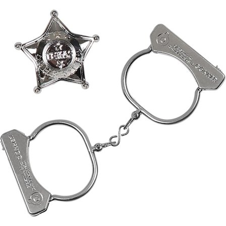 323/0 - Gonher Cowboy Handcuffs and Star