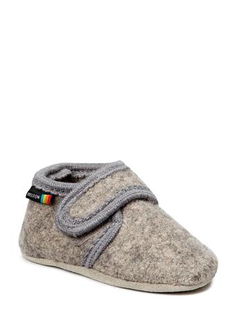 Wool Soft Shoe W/Velcro Shoes Baby Booties Lilla Melton