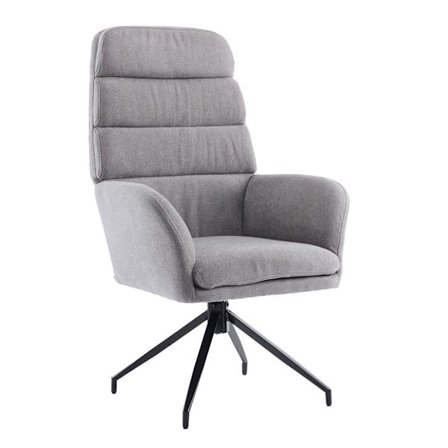 Girar-nojatuoli pyörivä harmaa 70x69.5x113cm