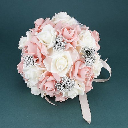 Brud med blomsterbukett Koreansk stil Simulering