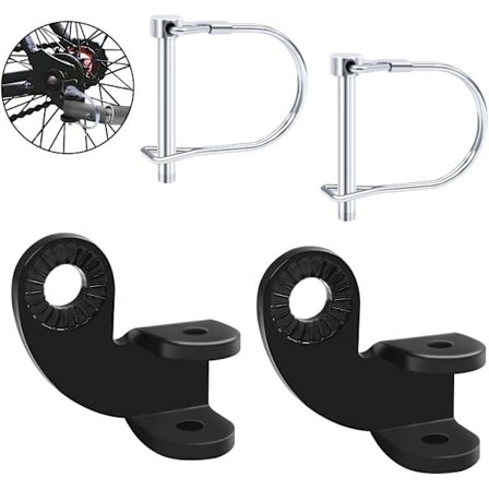 2 STK Hitch Trailer Cykelkoppling Hållbar Stålkontakt Cykel Trailerfäste Adapter för Barnvagnar Husdjur Lastvagn De Flesta Cyklar