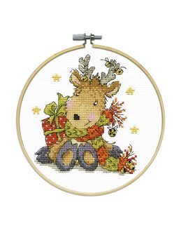 Broderipakke Bilde Julereinsdyr - Design Works Crafts