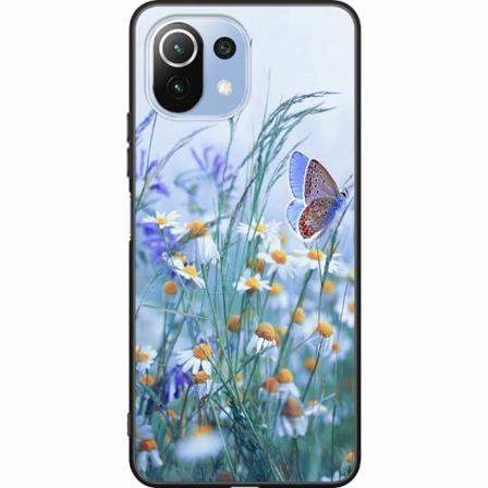 Xiaomi Mi 11 Lite Svart Skal Blommor
