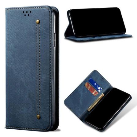 Jeans Samsung Galaxy A72 5G flip etui - blå Blue