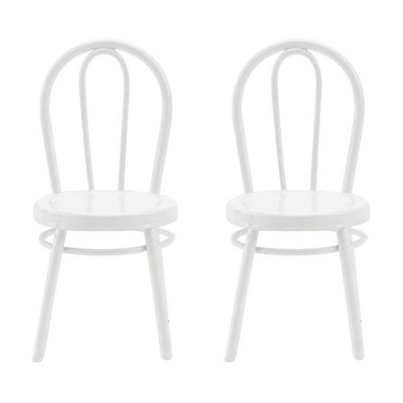 2kpl Rautaiset keinotekoiset tuolit Jäljitelmä tuolimallit Koristeelliset emulointituolit