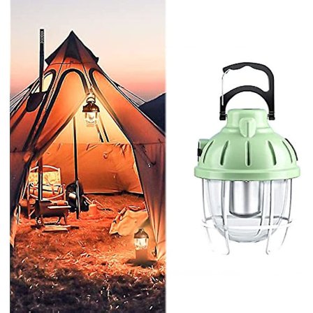 Campinglys USB-oppladbart LED-teltlampe IPX4 vanntett med 7 nivåer dimmbar for utendørs camping nødsituasjoner fiske fotturer