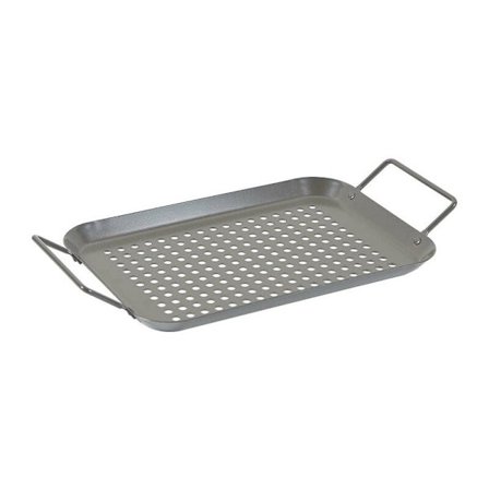 Sprayfärg Nonstick Bakform Grill Nonstick Grönsaksbakform med Handtag Läckhål Rund Grillbricka Droppbricka 34,5cm 18,5cm 1,5cm En-delad
