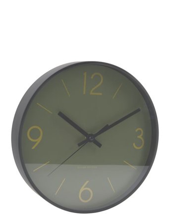 house doctor | Wall Clock, Hdtime, Dark Green | 24.8X24.8X4.2CM