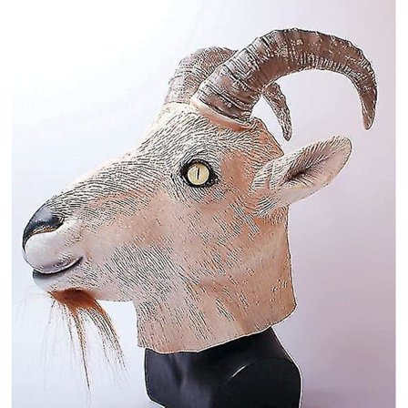 Gede Antilope Dyrehoved Maske Nyhed Halloween Kostume Fest Latex Dyremaske Hel Hoved Til Voksne