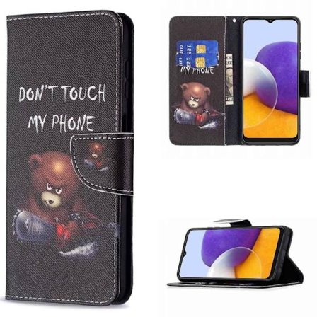 Lompakkokotelo Samsung Galaxy A54 - Don't Touch My Phone