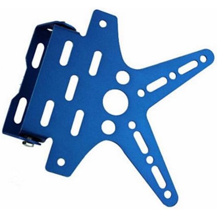 Säädettävä Moottoripyörän Musta Rekisterikilvenpidike, ZQKLA