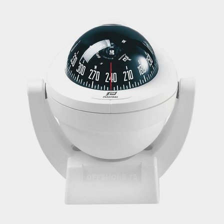 Kompass Plastimo Offshore 75 Basic bygel vit svart konisk ro