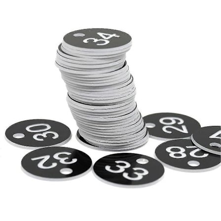 100 stk. 1-100 Nummererede Etiketter til Bikuber Bikube Kasse Markering Biavlsmateriale Haveredskaber Nummerplade