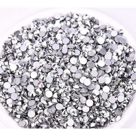 Limfix Flatback Rhinestones Glas Diamantes Ädelstenar För Nail Art Hantverk Dekorationer Kläder Skor(ss20 576st,silver)