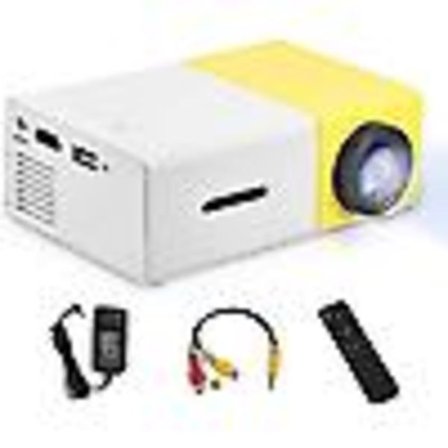 Portabel 1080p LED-projektor - Minip projektor för hemmabiofilm