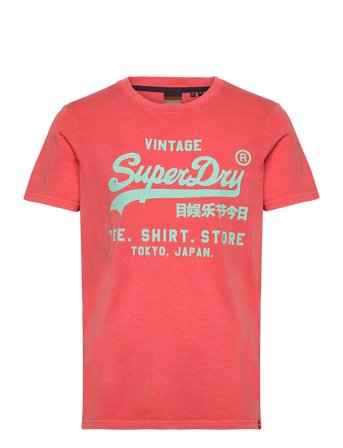 Neon Vl T Shirt Coral Superdry