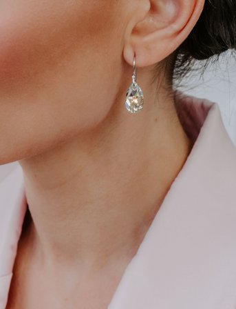 Marmara Sterling Silver Earrings - White - ONE SIZE