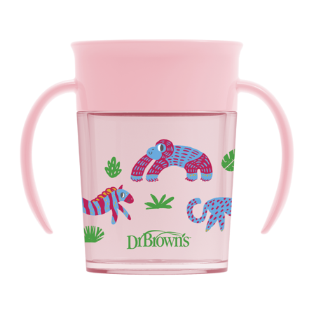 Dr. Brown's Cheers360 Spoutless Transition Cup, Rosa, 200 ml