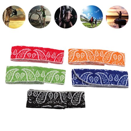 5 stk. kjølende bomullsskjerf, gjenbrukbart kjølende skjerf for sport, løping og sykling_xx