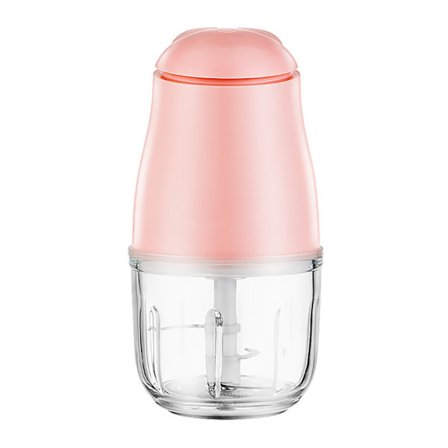 Elektrisk Köttkvarn Mini Bärbar Effektiv Säker Multifunktionell Matkvarn Kökstillbehör Rosa
