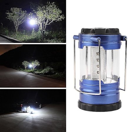 Teleskopisk Campinglykt Vandring Lys 12 LED Med Kompass