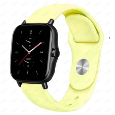 Klockarmband för Amazfit GTS/GTR-4-3-2-2e-Mini-Pro/stratos Sportarmband för Amazfit bip-US-3-Pro-Lite 20mm 22mm band Mellow yellow 35