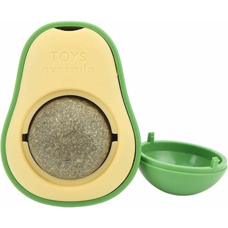 Katteurtbold, vægmonteret katteurtbold, spiseligt katteurtlegetøj til katte, roterende katteurtlegetøj - Bliv rig