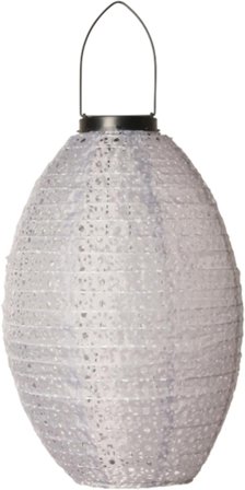 C'est Bon Lanterne Solcelle Oval Grå H32