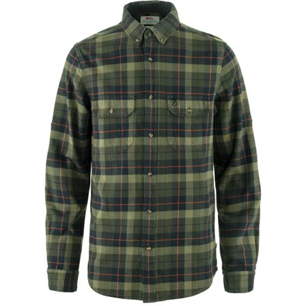 Fjällräven Singi Heavy Flannel Paita XXXL - Miehet - Black-Deep Forest - Paidat