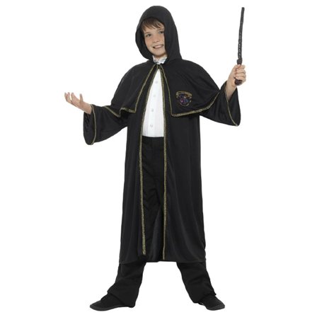 Trollkarlsmantel Svart 13 år - Partyninja.se