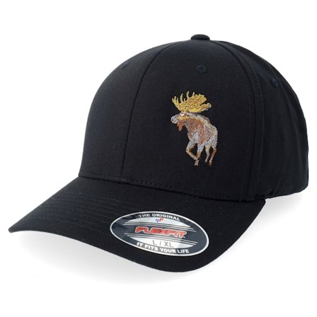 Hunter - Noir flexfit Casquette - Skogens Konung Black @ Hatstore