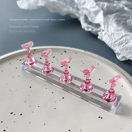 2 kpl Magneettinen kynsipidike Nail Tip Harjoitusteline VAALEENA