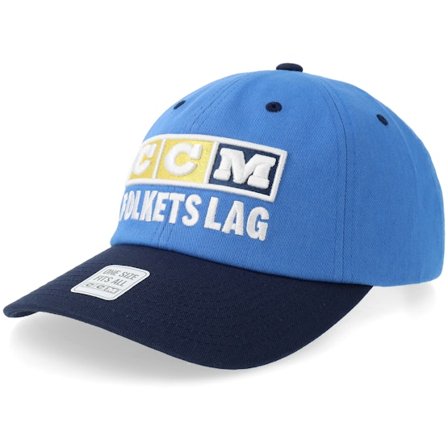 CCM - Blå unconstructed Kasket - Sweden Flag Team Baseball Cap 3 Block Dad Cap @ Hatstore