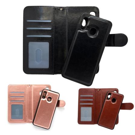 Magnetskal/plånbok "2 I 1" Samsung A20e - Fler Färger Brun
