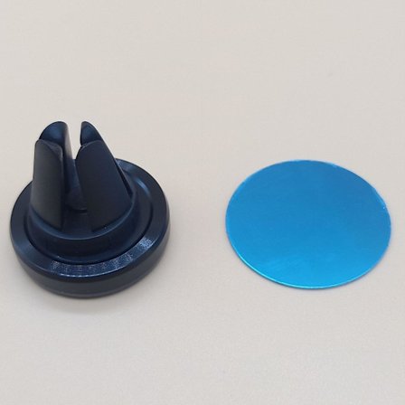 Rund Magnetisk Bilholder Magnetisk Telefonbeslag GPS Bærbar Bil Luftudtag Holder Aluminium Legering Magnetisk Mobiltelefonholder| |