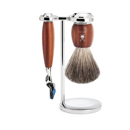 Mühle Shaving Barbersæt med tre dele, Vivo, Blommetræ, Mænd, Barbering, Skrabere & Blade