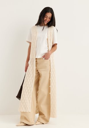 Object Collectors Item - Objkitty S/L RE KNIT DRESS - Birch