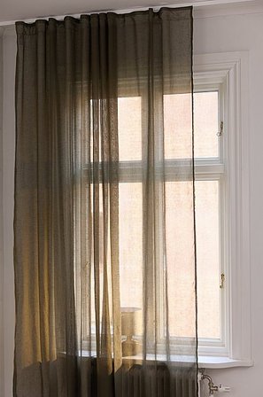 Jotex - Vorhang Mit Leinenstruktur 1-länge Extra Breit Olivgrün - LIZZIE - Kaufe Leinengardinen bei Jotex