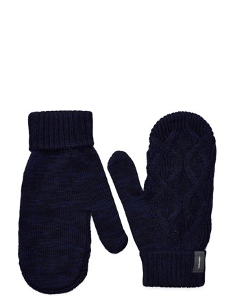 Icebreaker U Mer Cable Knit Mittens - Navy - XS