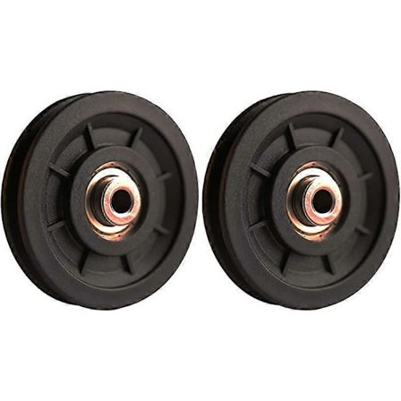 90mm Gym Trissehjul, Universelle Lejetrisser til Kabelmaskine Fitnessudstyr Slidstærk Udskiftningsdel