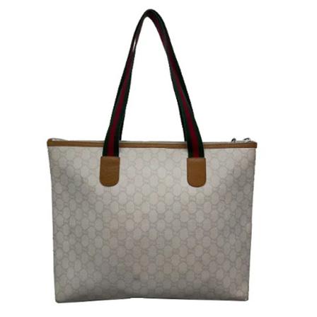 Gucci Vintage Pre-owned Canvas totes Hvid, Dame Vintage Tasker, Størrelse: ONE Size