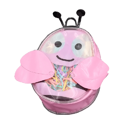 Complement Kids Nyckelpiga Som Innehåller Många Färgglada Gummisnoddar Accessoarer Unisex Rosa