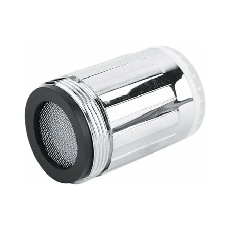 3-farvet LED-vandhane, brusehoved med temperatursensor og farveskift, vandhanevandfilter med indvendig gevindadapter til køkken og B