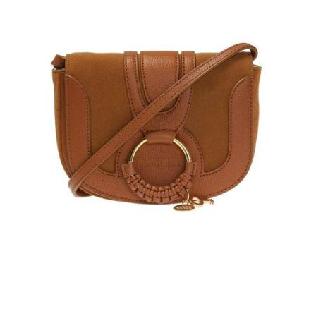 See by Chloé, Mini Hana Crossbody Bag Bruin, Dames, Maat:ONE Size,leer