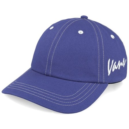 Vans - Blå unconstructed Caps - Classic Script Curved Bill Jockey True Navy Dad Cap @ Hatstore