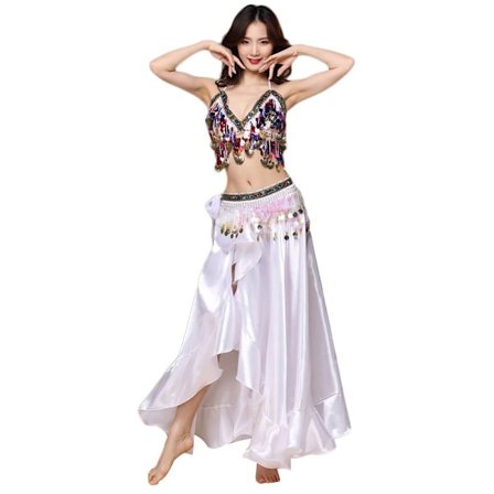 3 kpl/ set Vatsatanssiasut Tanssijahame VALKOINEN