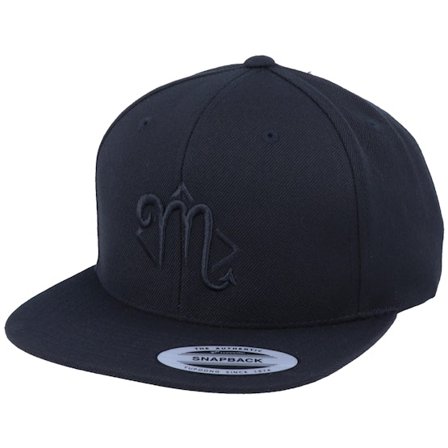 Astrology - Zwart snapback Cap - Scorpio 3D Black Snapback @ Hatstore