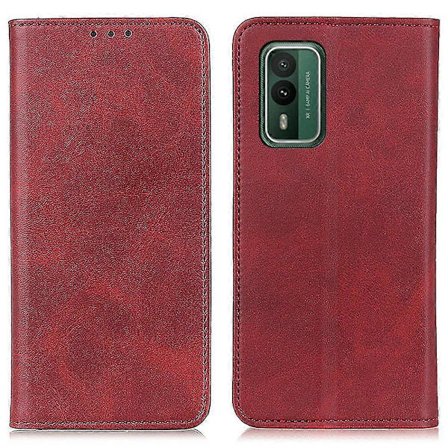 Nokia XR21 lompakkokotelo pudotussuojalla, jalustalla, TPU+halkionahkaa oleva matkapuhelimen suojakuori